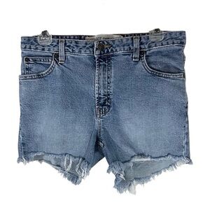 Gap Women’s 30” Cut Off Denim Blue Jean Shorts 3.5” Raw Frayed Hem